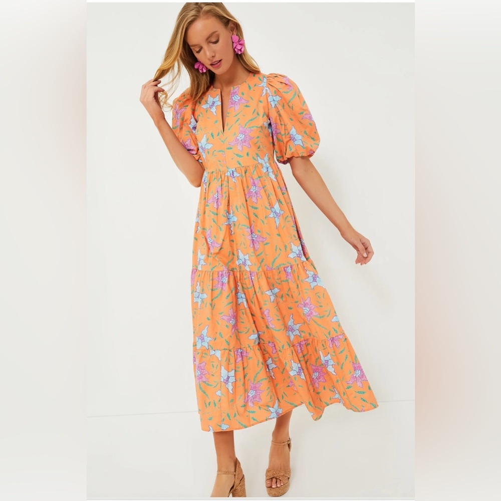 Hyacinth House orange multi floral maxi dresses